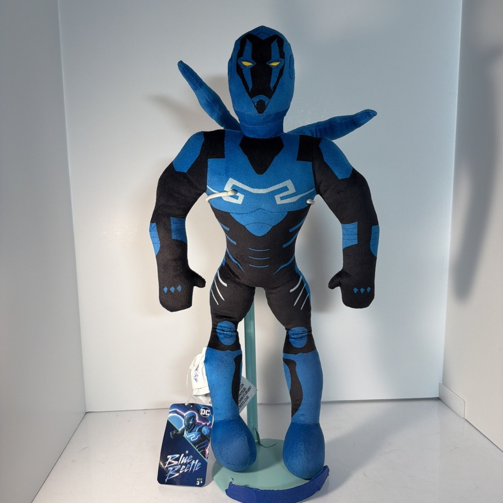DC Blue Beetle Stuffed Plush 21" Blue Beetle, a DC Comics superhero